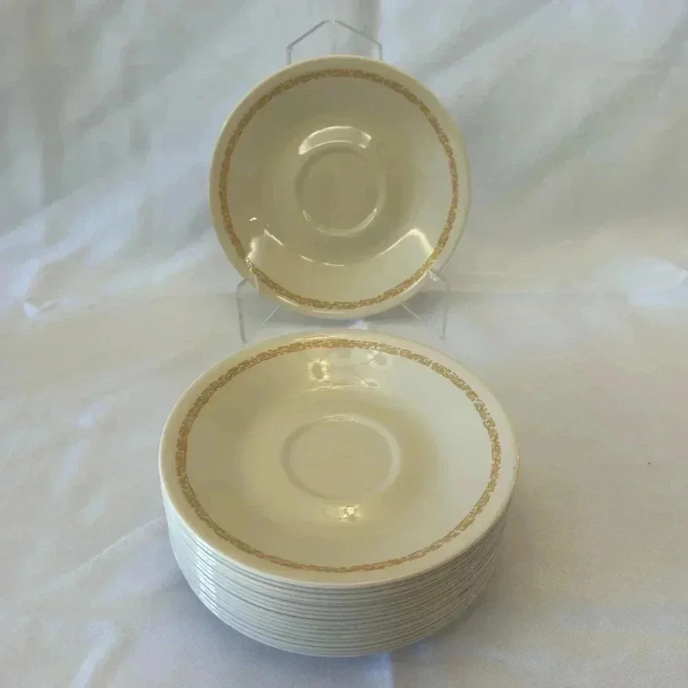 Vintage Corelle MIRAGE Pattern Saucer Plates Set of 18